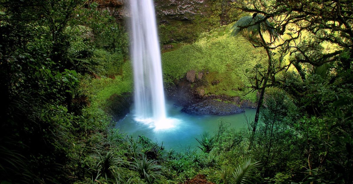 ब्राइडल वेल फॉल्स (Bridal Veil Falls) न्यूजीलैंड