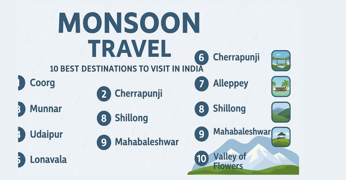 Discover the 20 Best Travel Destinations in India to Experience the Monsoon Magic